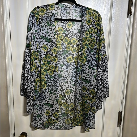 Floral Kimono Cardigan - Picture 1 of 6